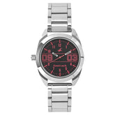 Fastrack, Women's  Watch Analog, Black Dial Silver Stainless Steel Strap, 6171SM01